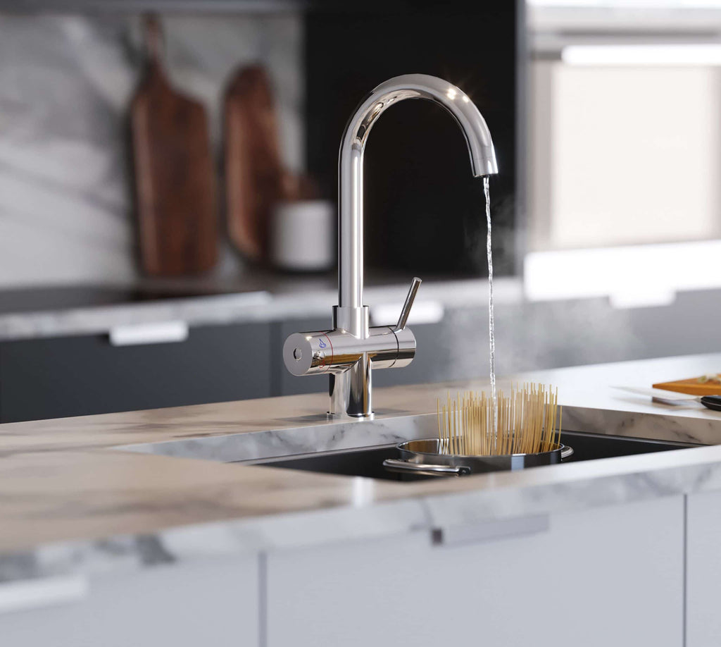 Helena Swan Neck 3-in-1 Boiling Tap Chrome