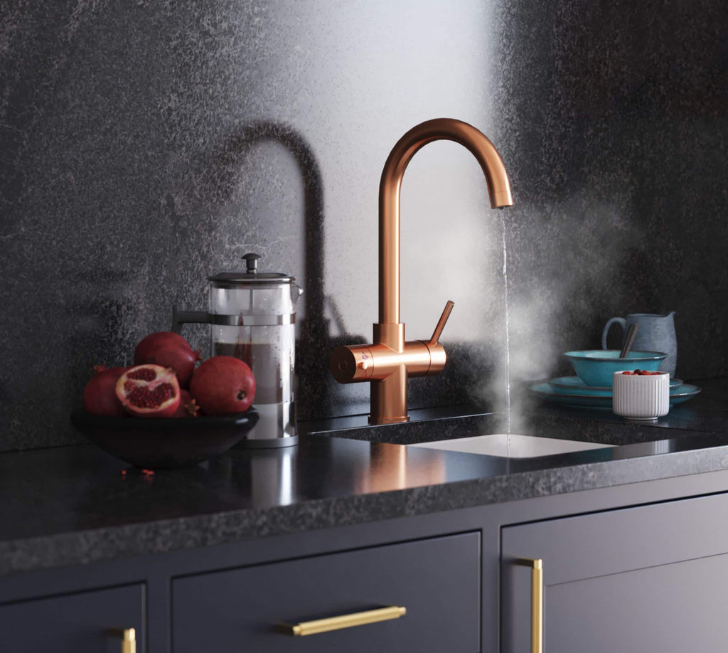 Helena Swan Neck 3-in-1 Boiling Tap Copper