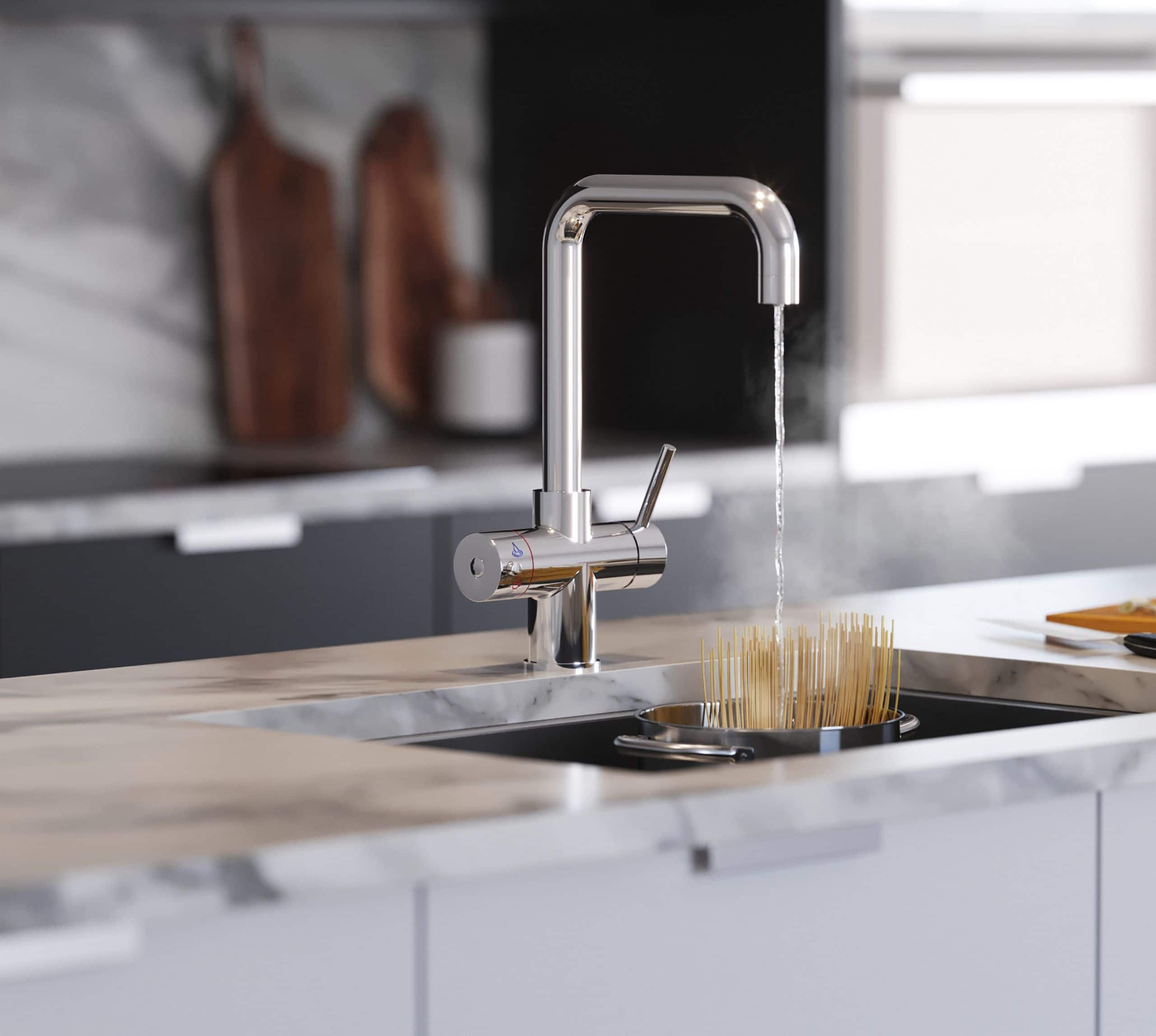 Helena D-Shape 3-in-1 Boiling Tap Chrome
