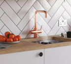Quanta Chilled D-Shape 4-in-1 Boiling Tap Copper