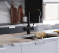 Quanta Chilled D-Shape 4-in-1 Boiling Tap Matt Black