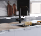 Quanta Chilled D-Shape 4-in-1 Boiling Tap Matt Black
