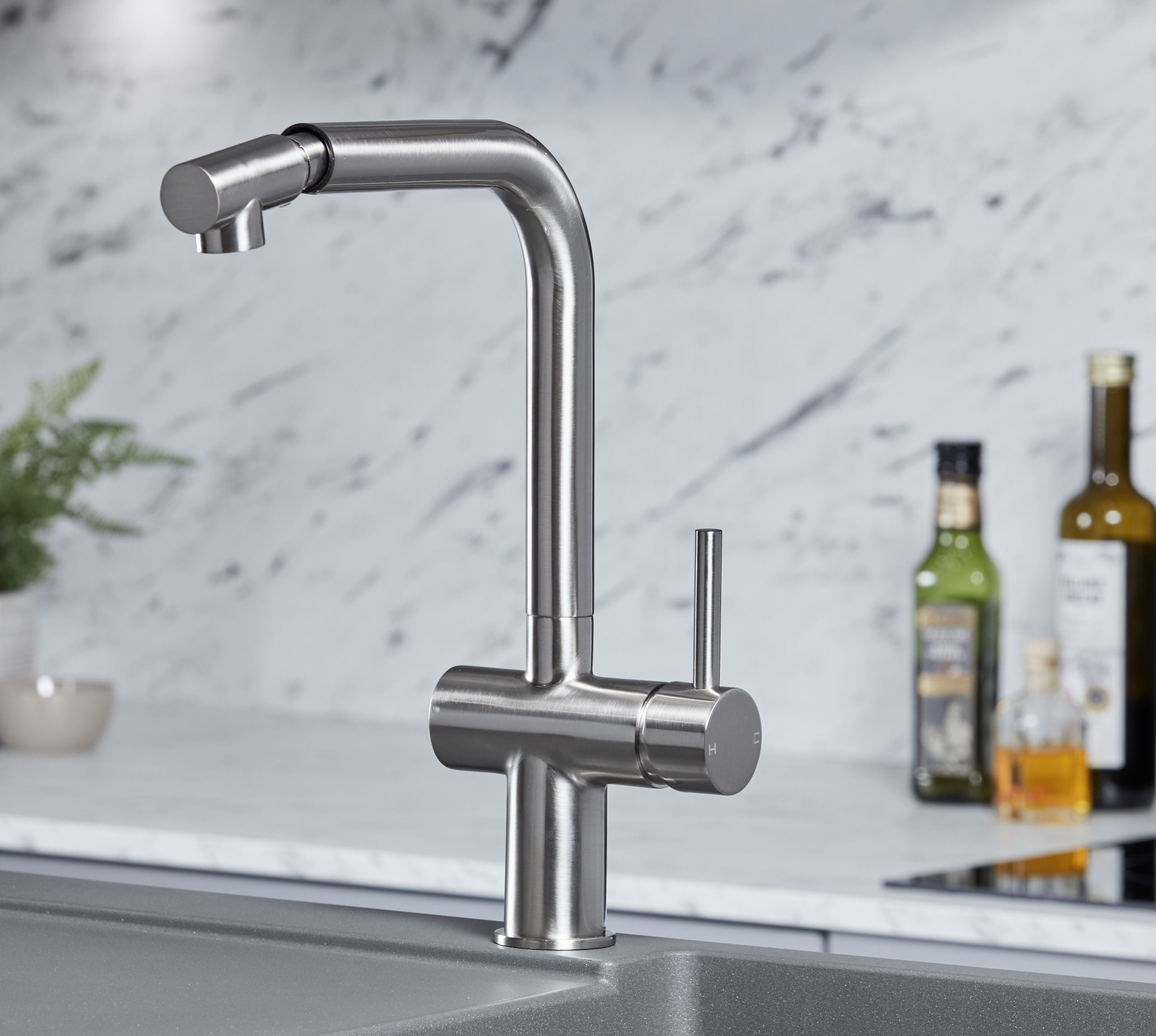 Mia Kitchen Tap Brushed Nickel