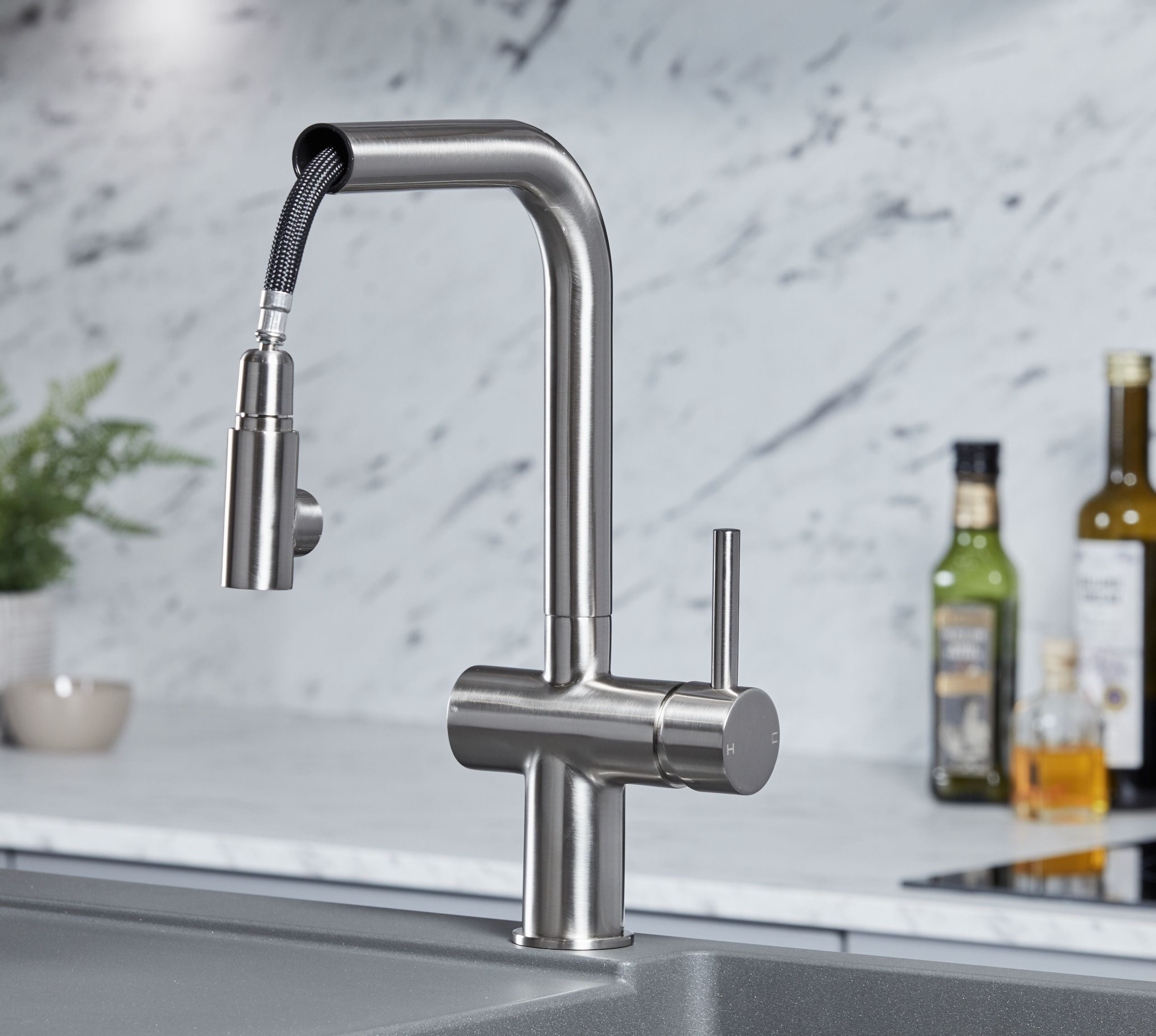 Mia Kitchen Tap Brushed Nickel