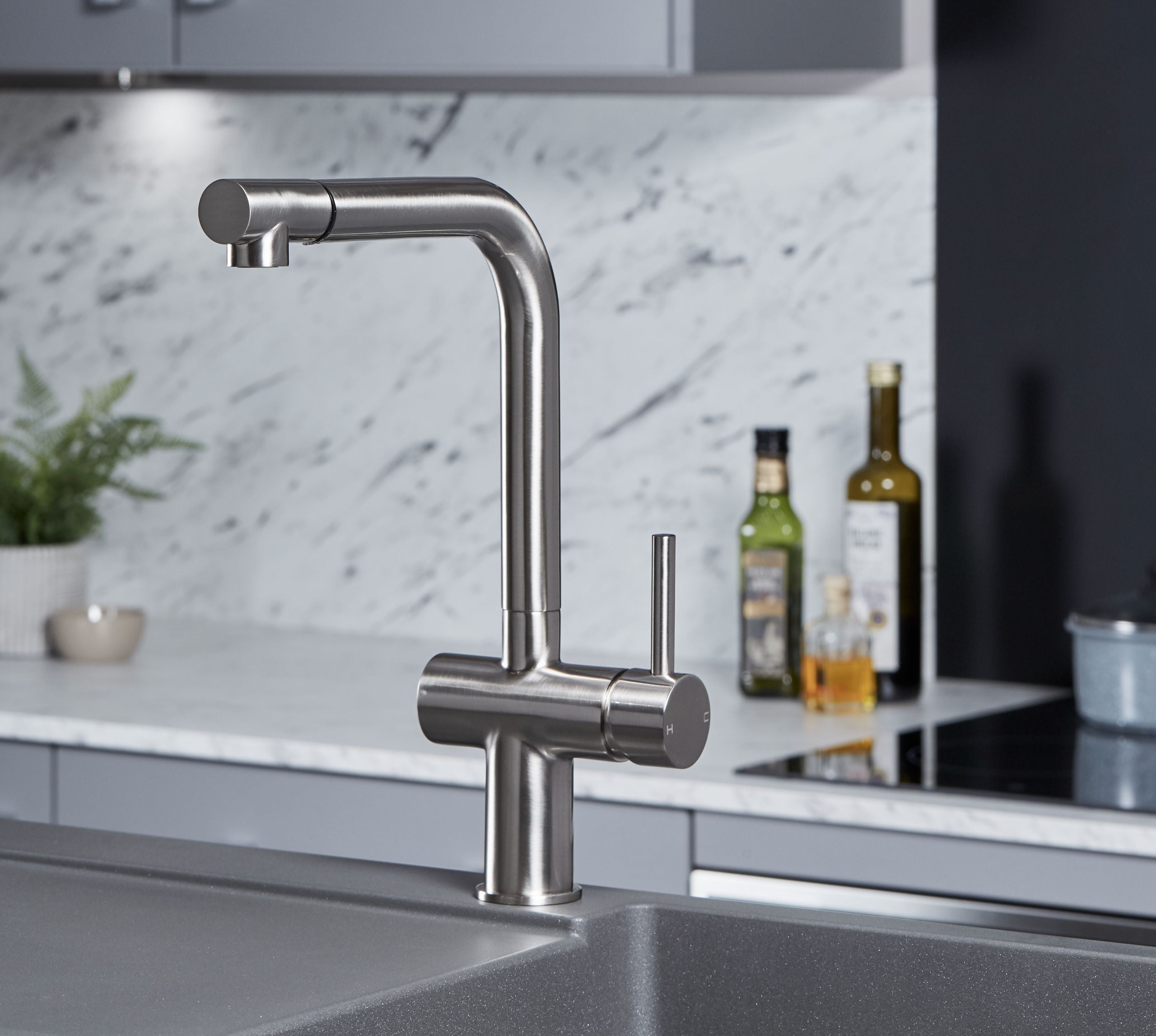 Mia Kitchen Tap Brushed Nickel