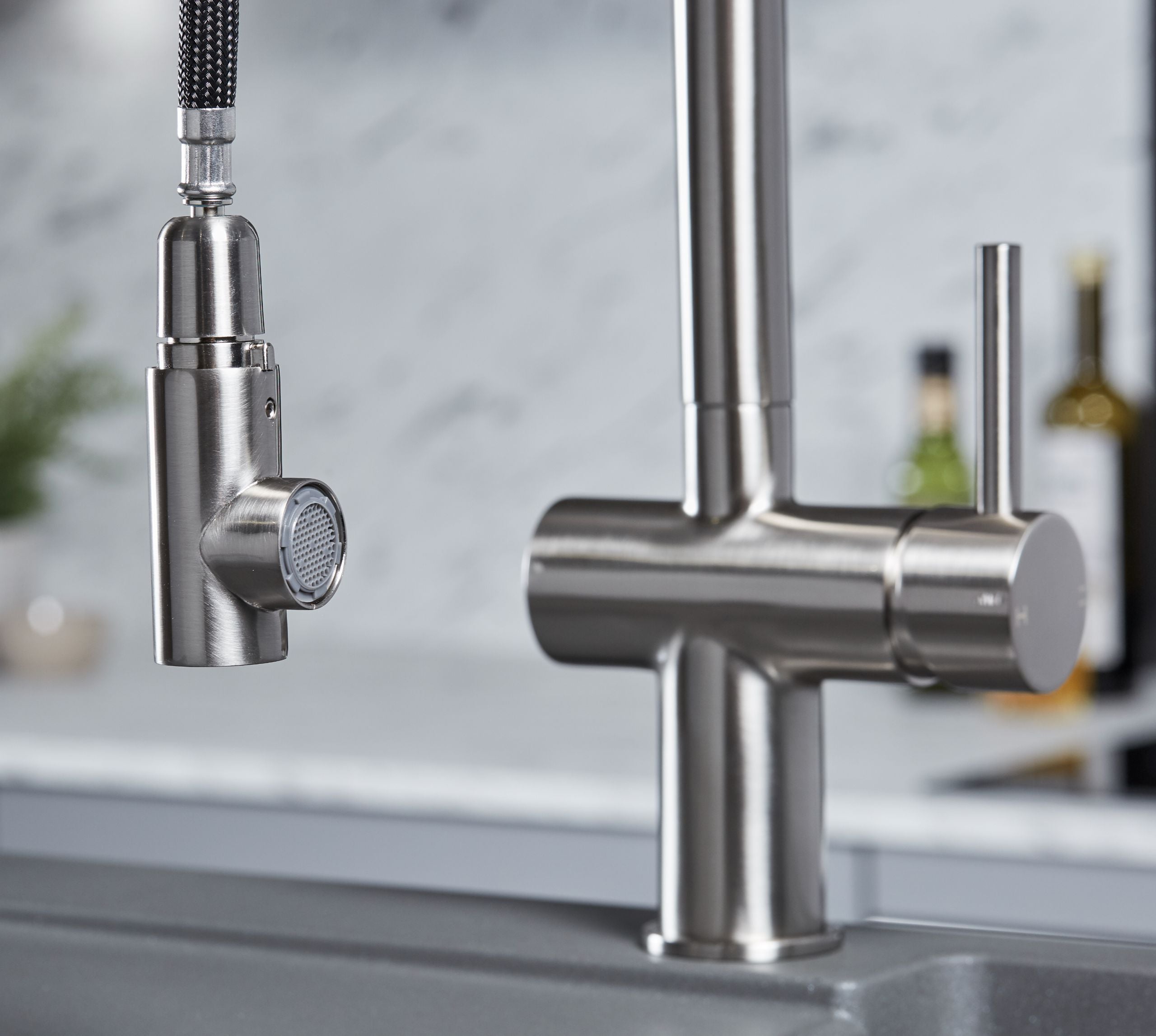Mia Kitchen Tap Brushed Nickel