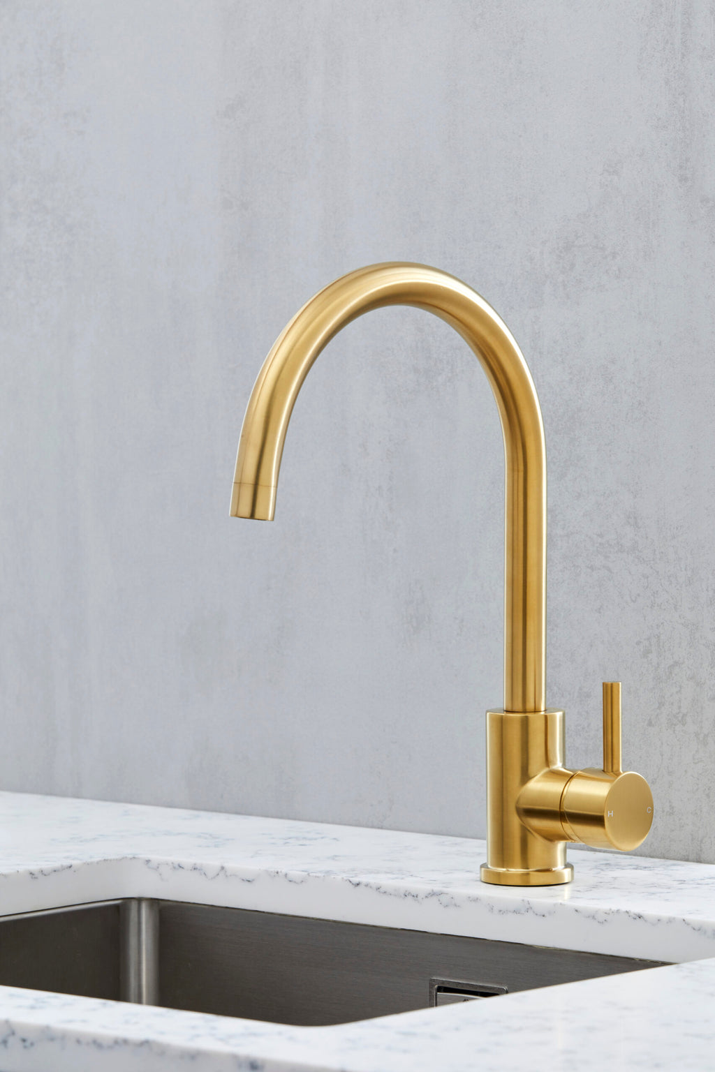 Geardine Kitchen Tap Brushed Gold