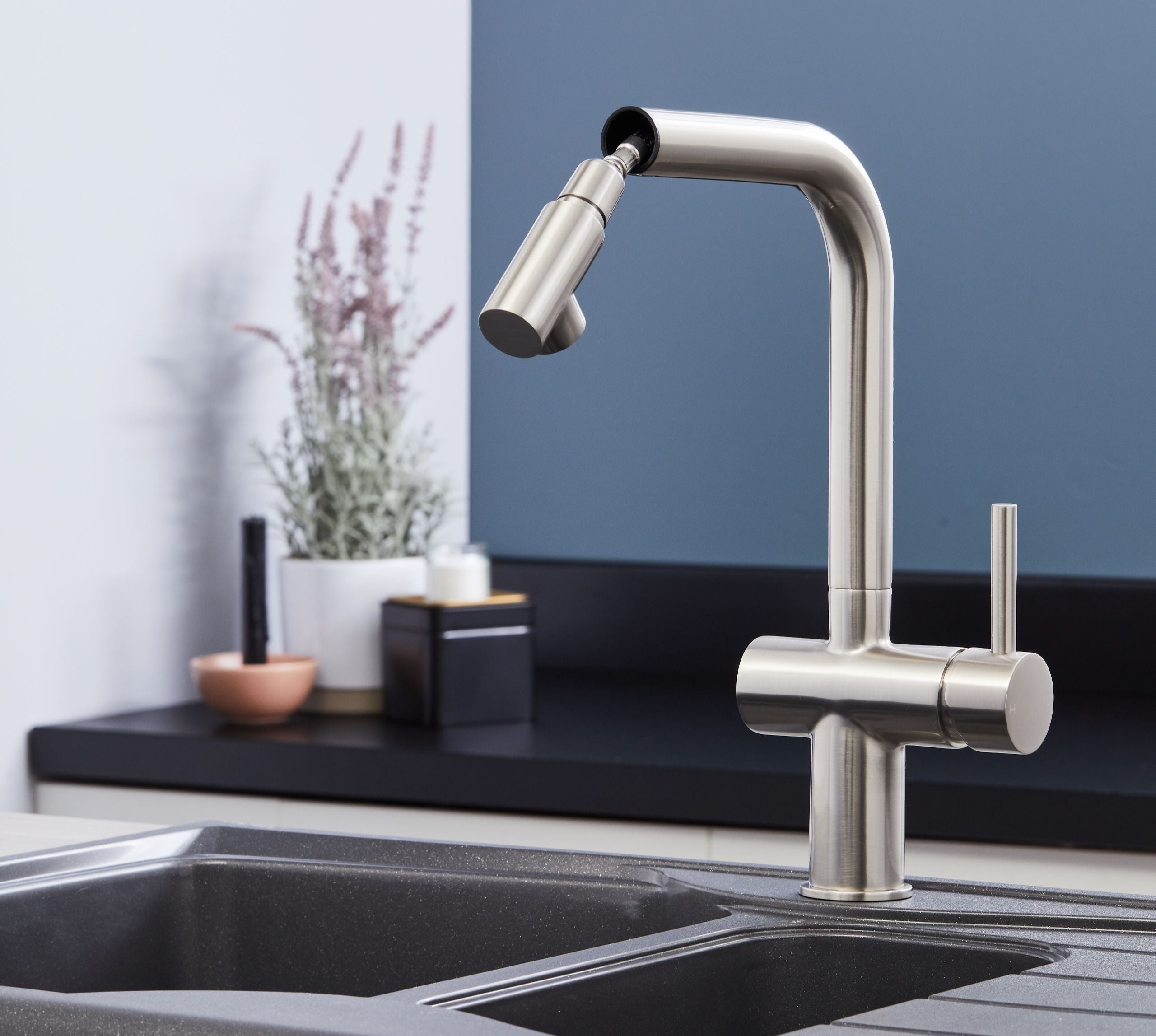 Mia Kitchen Tap Brushed Nickel
