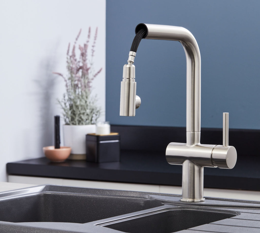 Mia Kitchen Tap Brushed Nickel