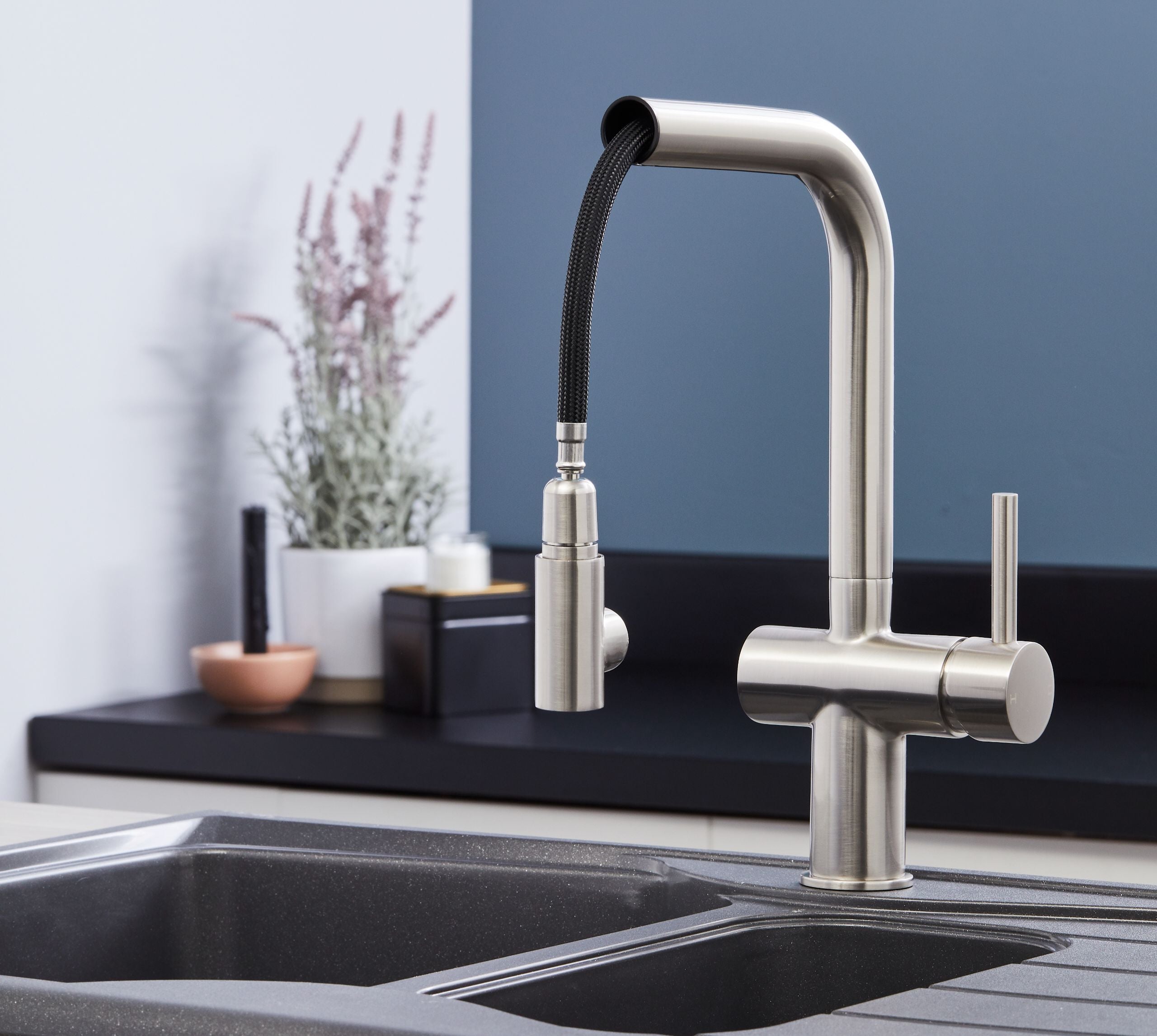 Mia Kitchen Tap Brushed Nickel
