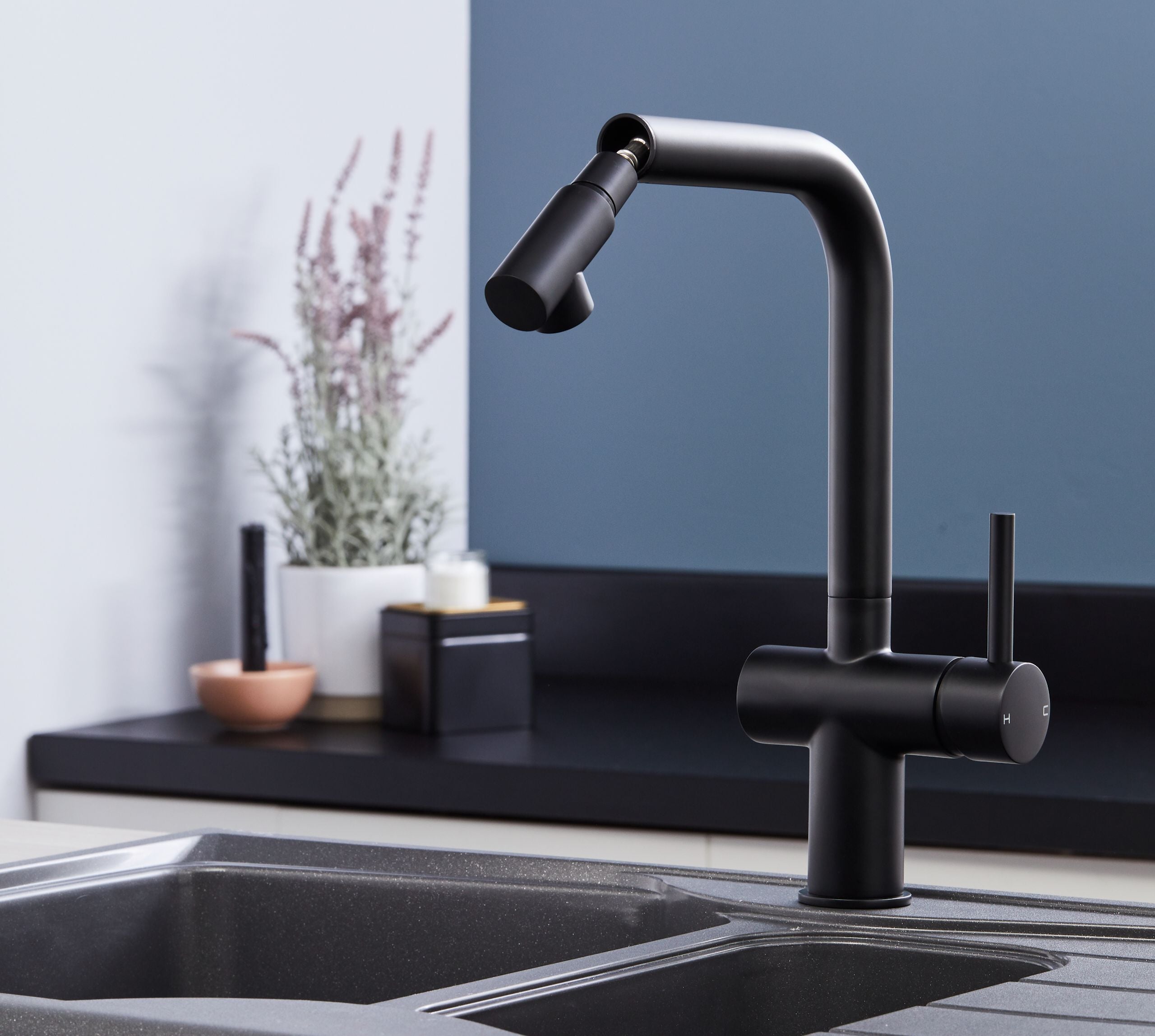 Mia Kitchen Tap Matt Black