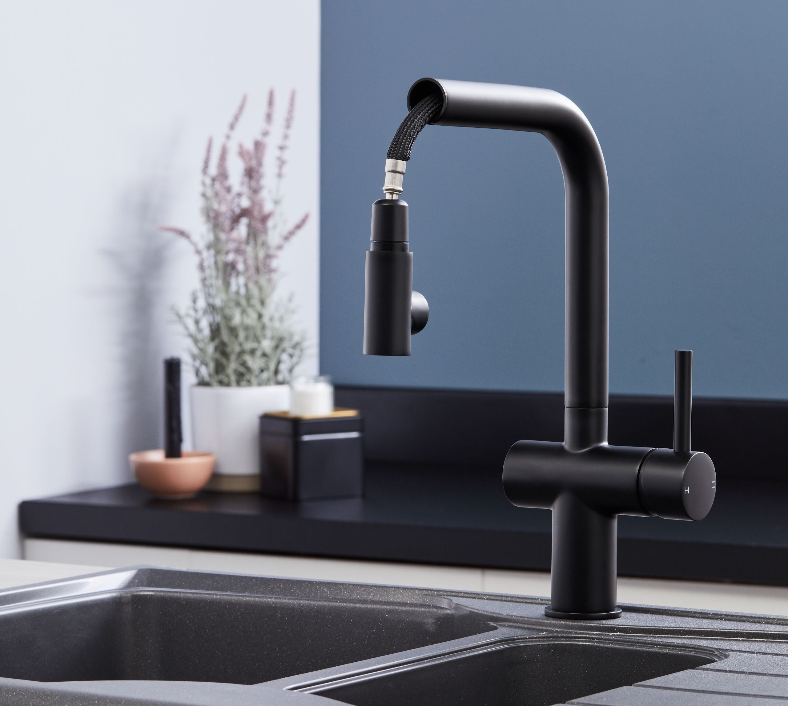 Mia Kitchen Tap Matt Black