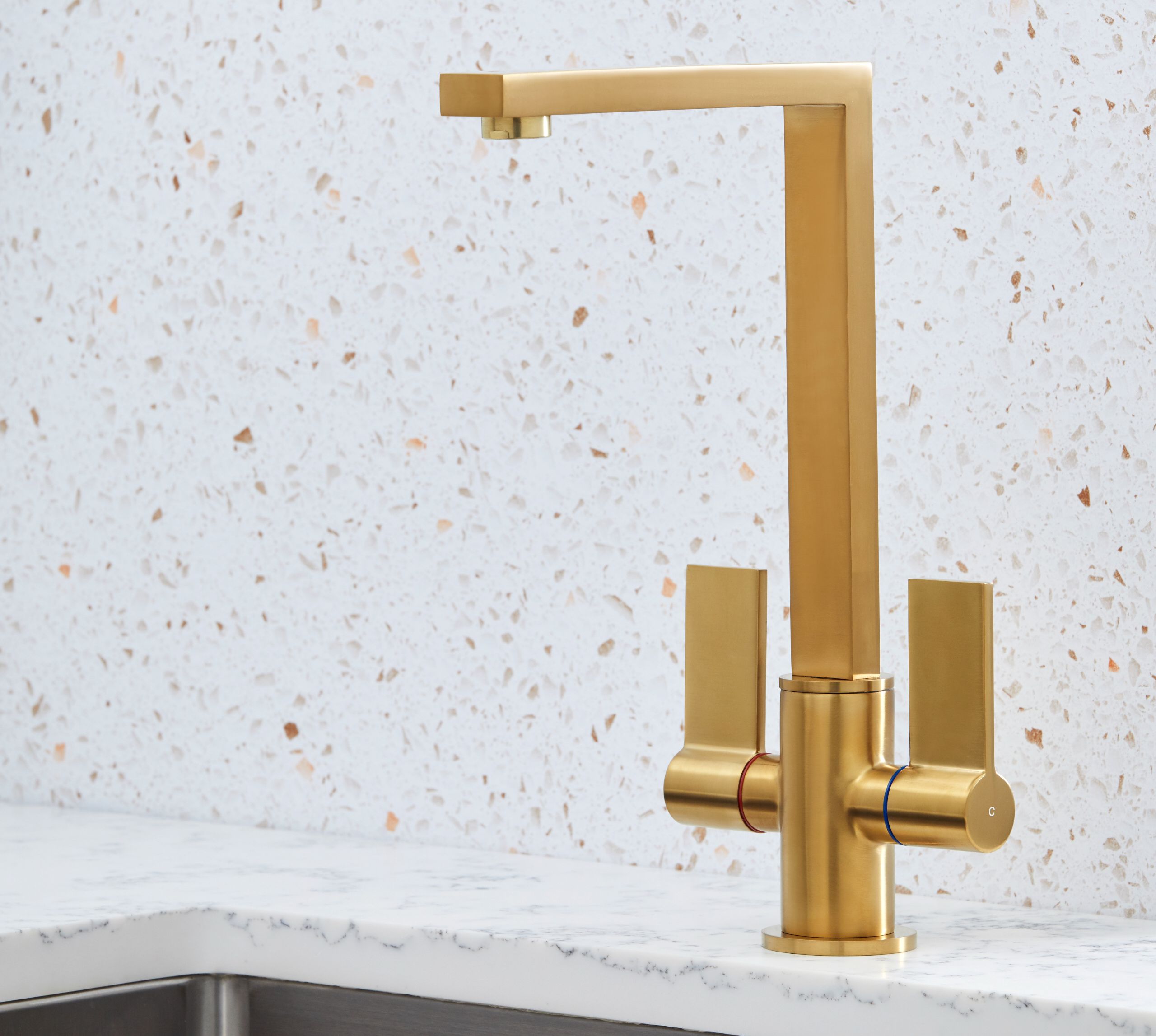 Selvedge Kitchen Tap Brushed Gold