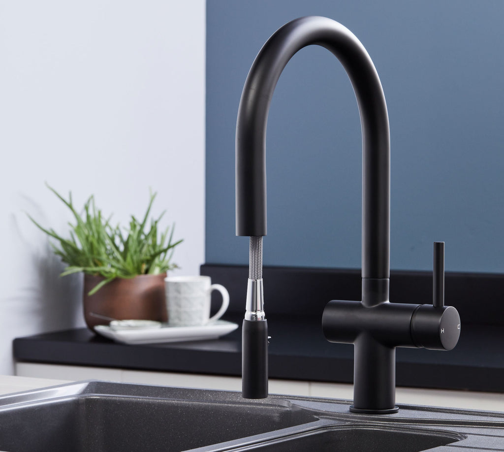 Austin Kitchen Tap Matt Black