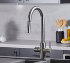 Platinum 4-in-1 Pull-Out: Swan Neck - Brushed Nickel