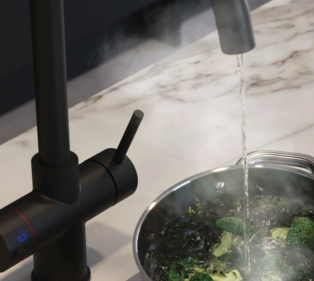 Helena Swan Neck 3-in-1 Boiling Tap Matt Black