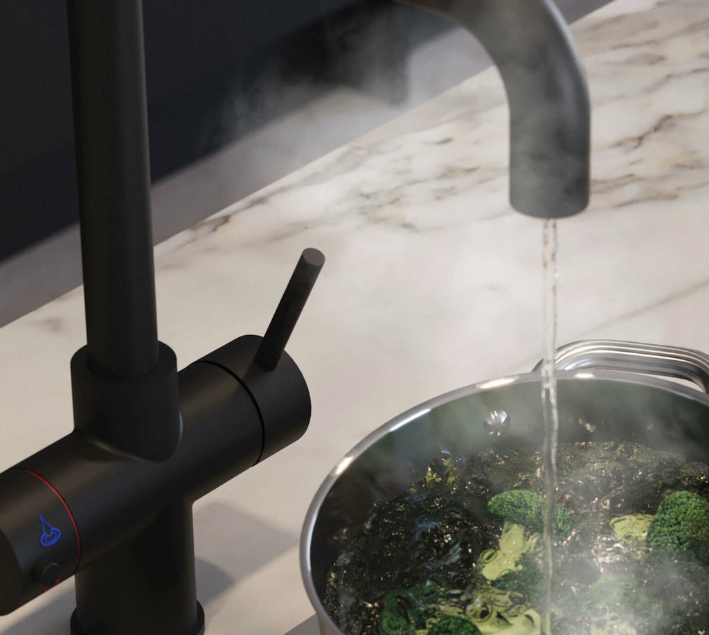 Helena D-Shape 3-in-1 Boiling Tap Matt Black