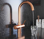 Quanta Chilled Swan 4-in-1 Boiling Tap Copper