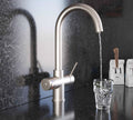 Quanta Chilled Swan 4-in-1 Boiling Tap Brushed Nickel
