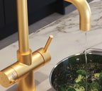 Helena D-Shape 3-in-1 Boiling Tap Brushed Gold