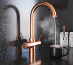Quanta Chilled Swan 4-in-1 Boiling Tap Copper