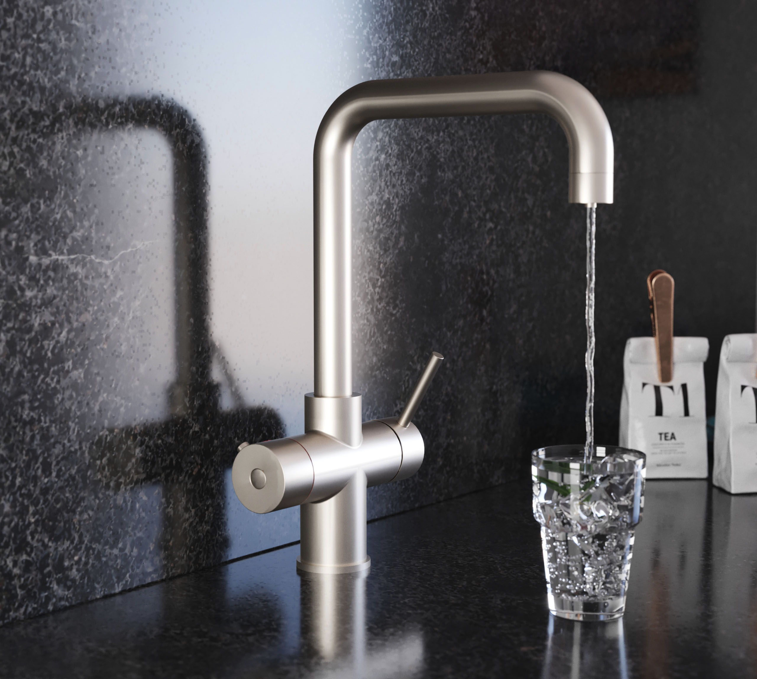 Quantum Chilled 4-in-1: D-Shape - Brushed Nickel
