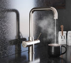 Quanta Chilled D-Shape 4-in-1 Boiling Tap Brushed Nickel