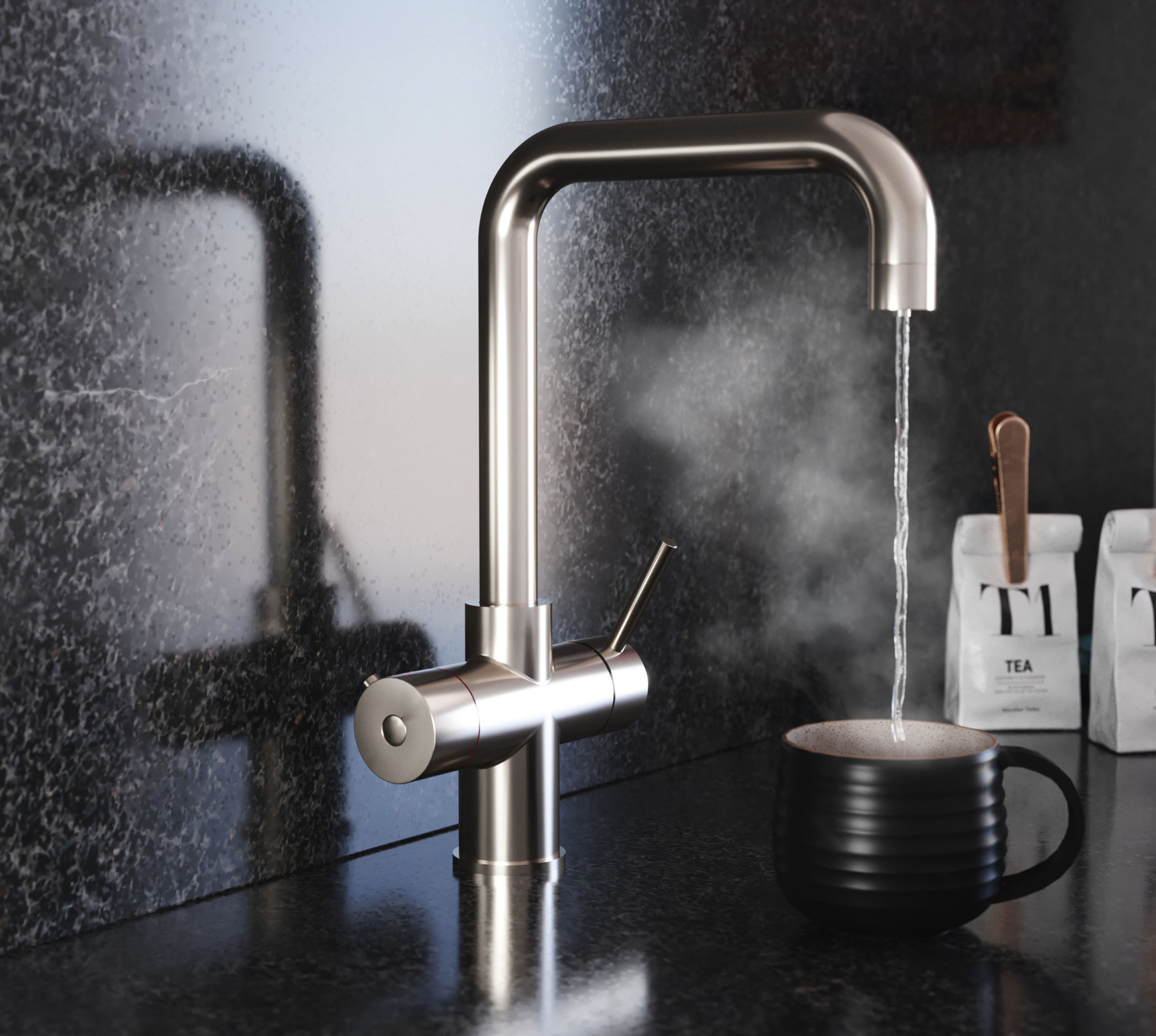 Quantum Chilled 4-in-1: D-Shape - Brushed Nickel