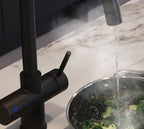 Quanta Chilled Swan 4-in-1 Boiling Tap Matt Black