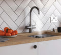 Quanta Chilled Swan 4-in-1 Boiling Tap Gunmetal