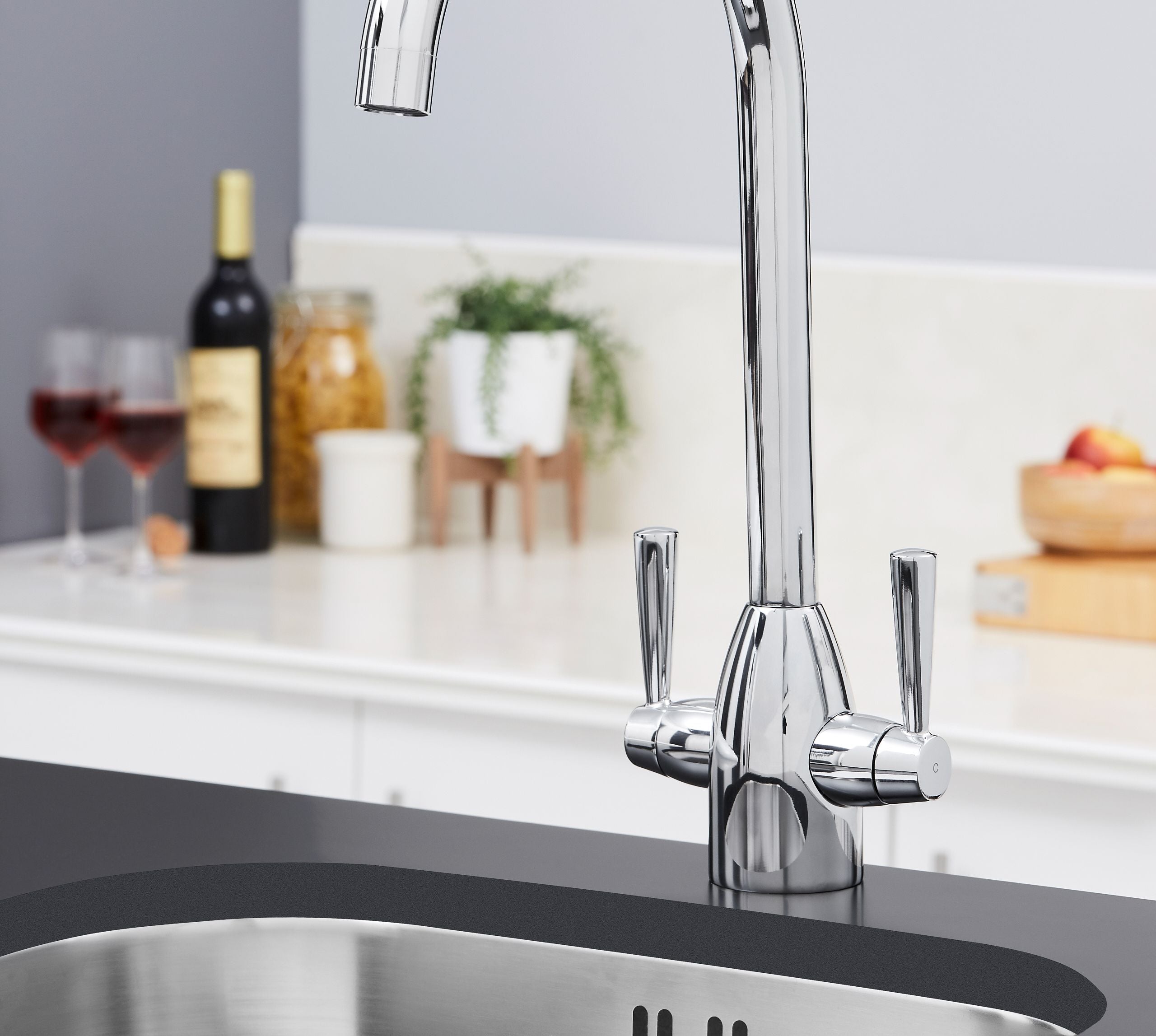 Hilton Kitchen Tap Chrome
