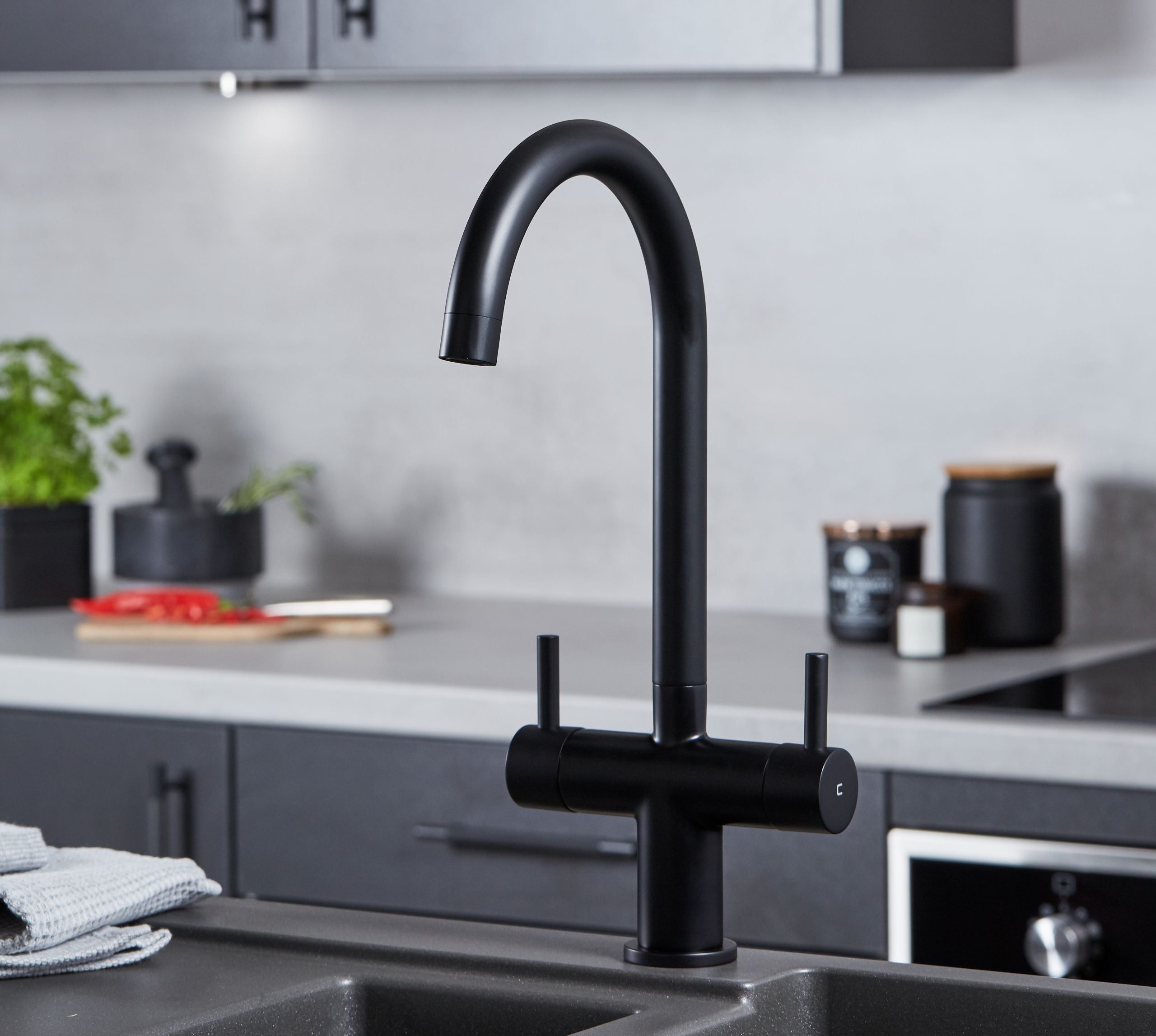 Isabella Kitchen Tap Matt Black