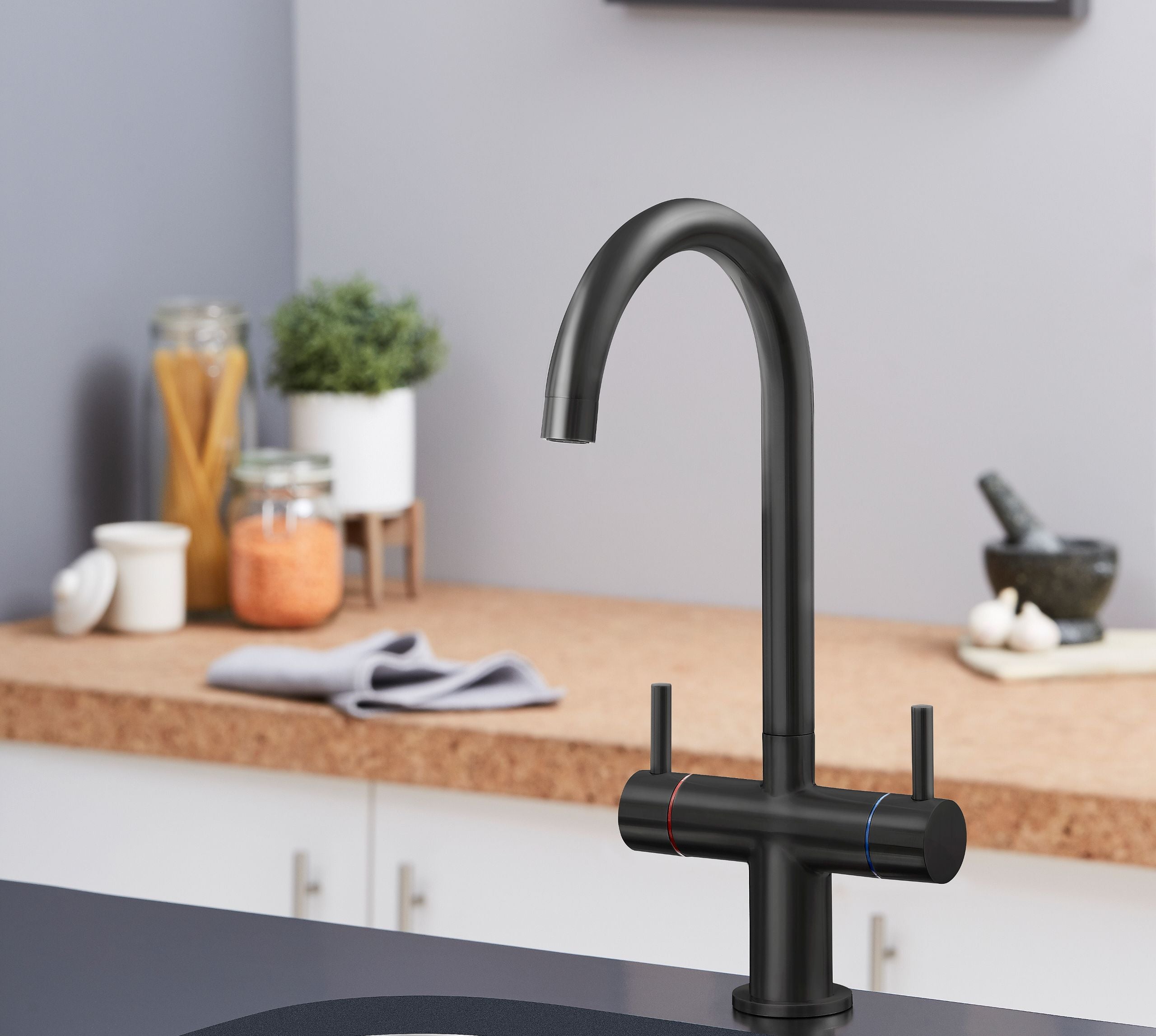 Isabella Kitchen Tap Matt Black