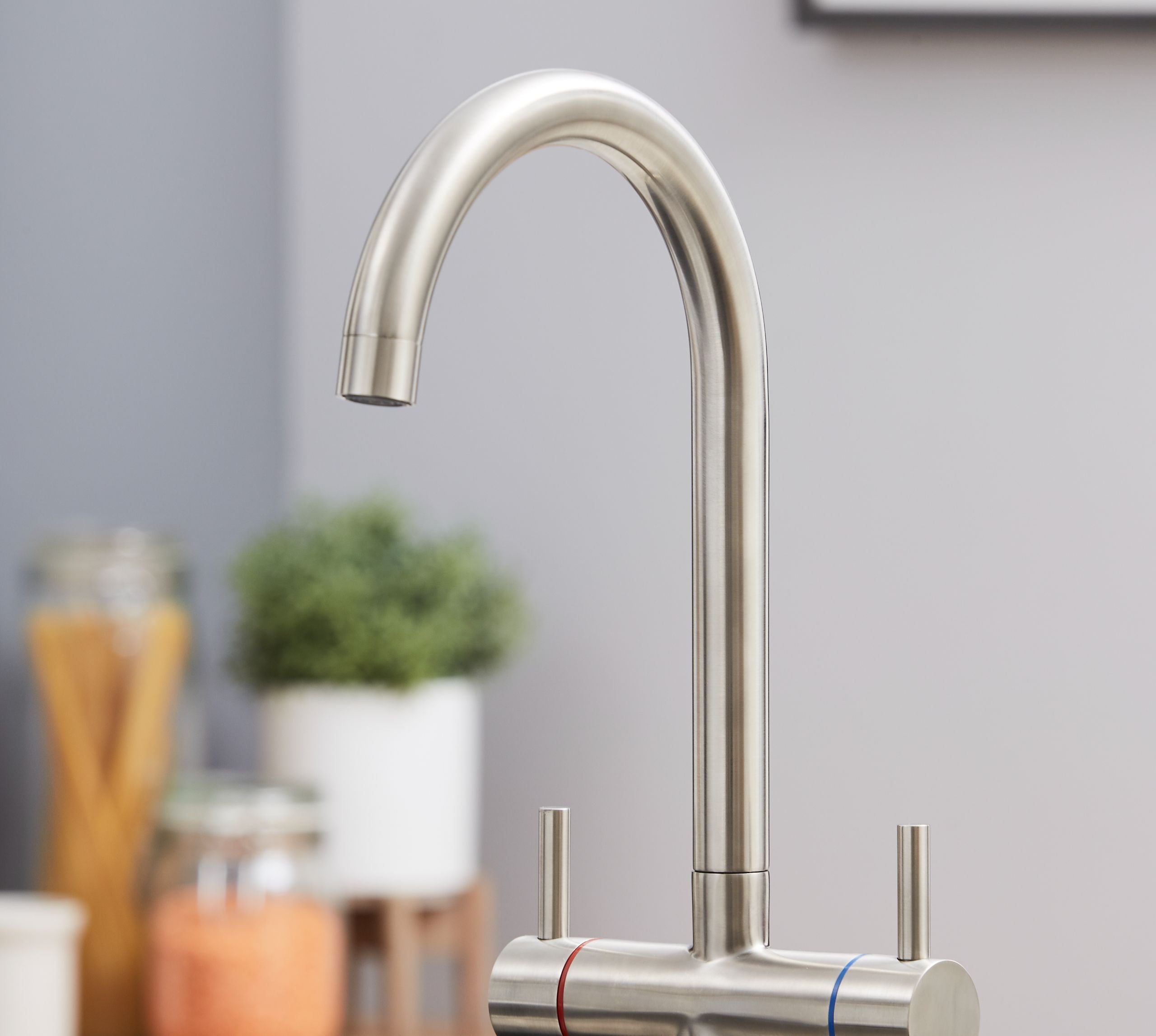 Isabella Kitchen Tap Brushed Nickel