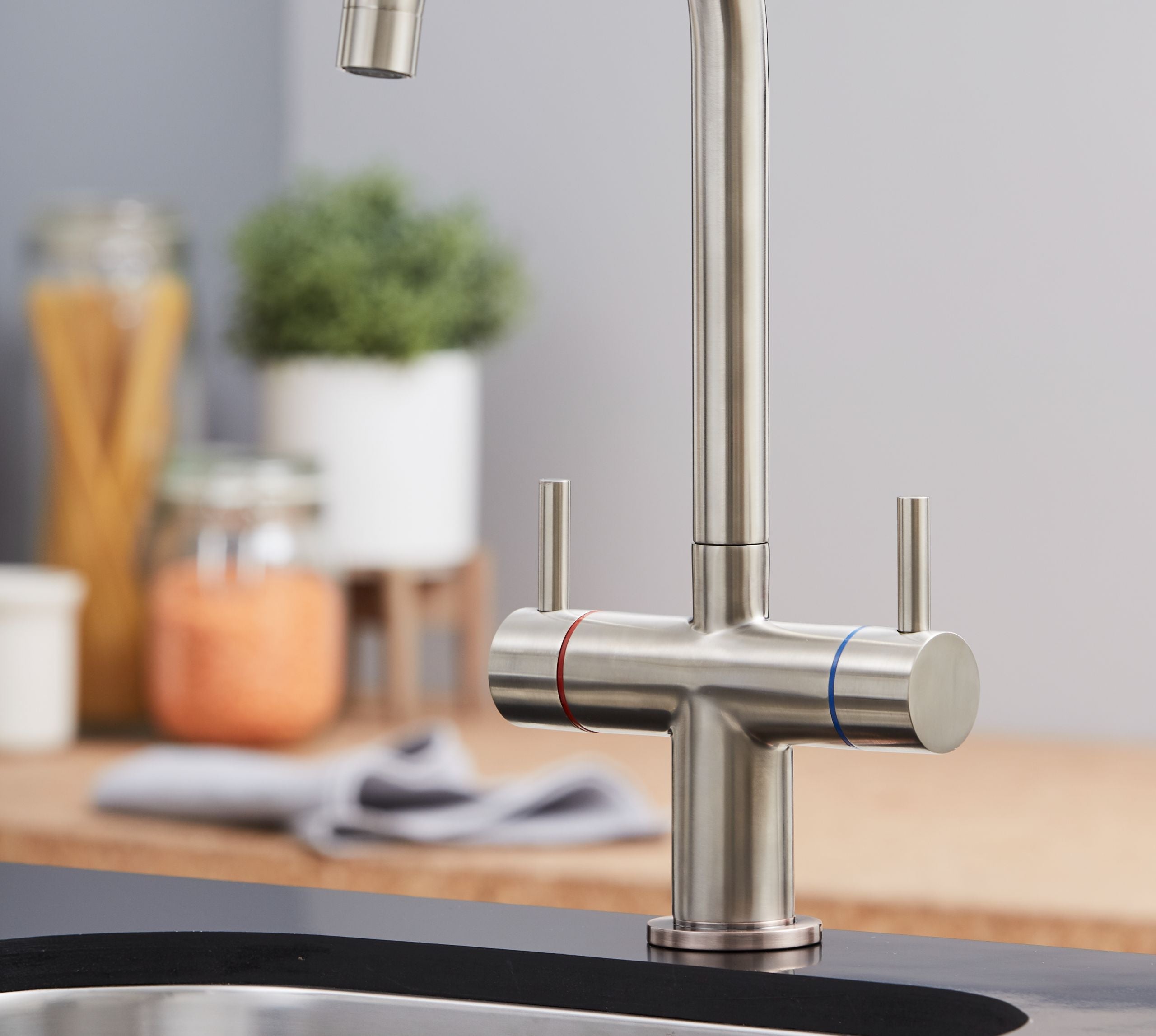 Isabella Kitchen Tap Brushed Nickel
