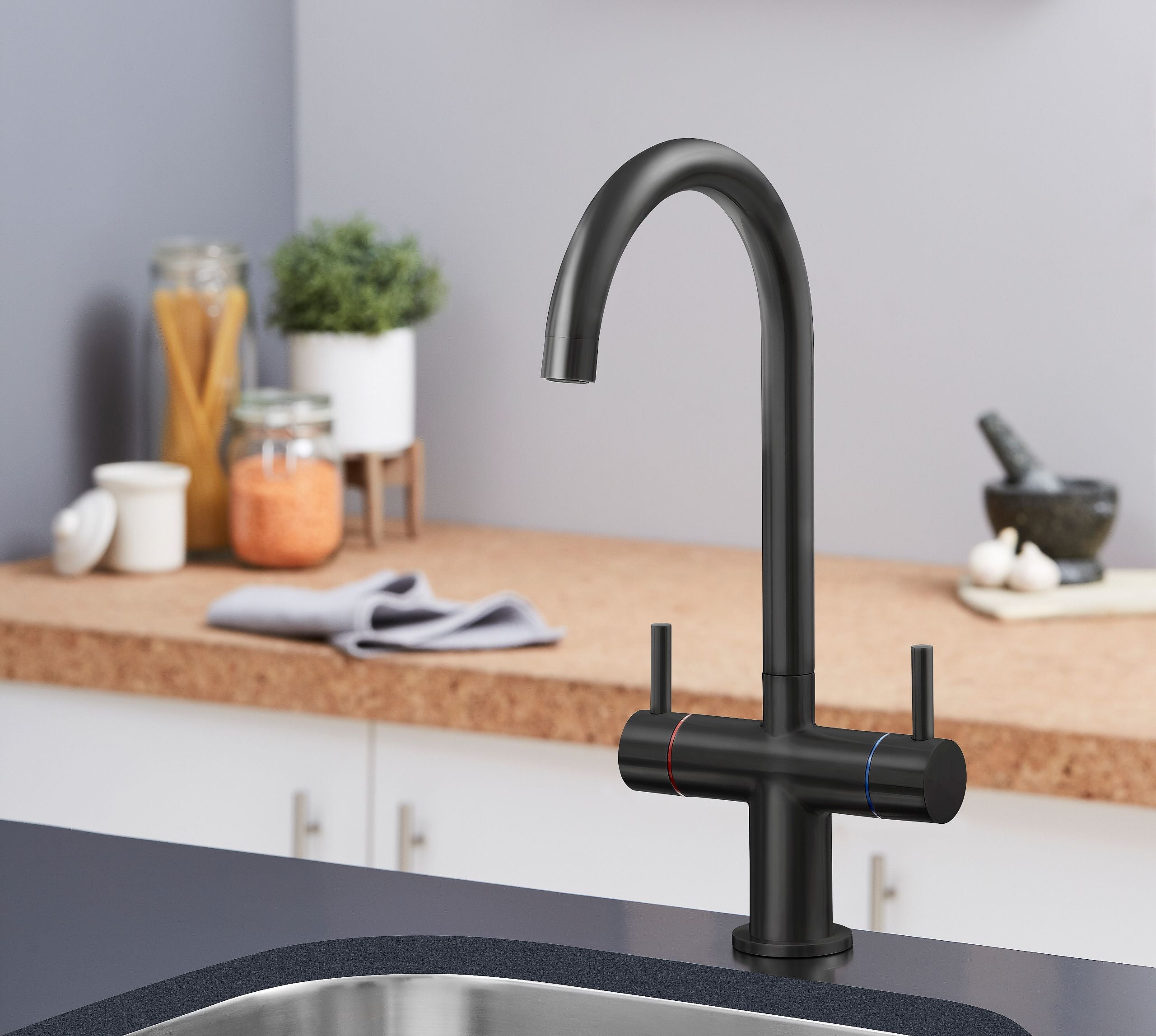 Isabella Kitchen Tap Matt Black
