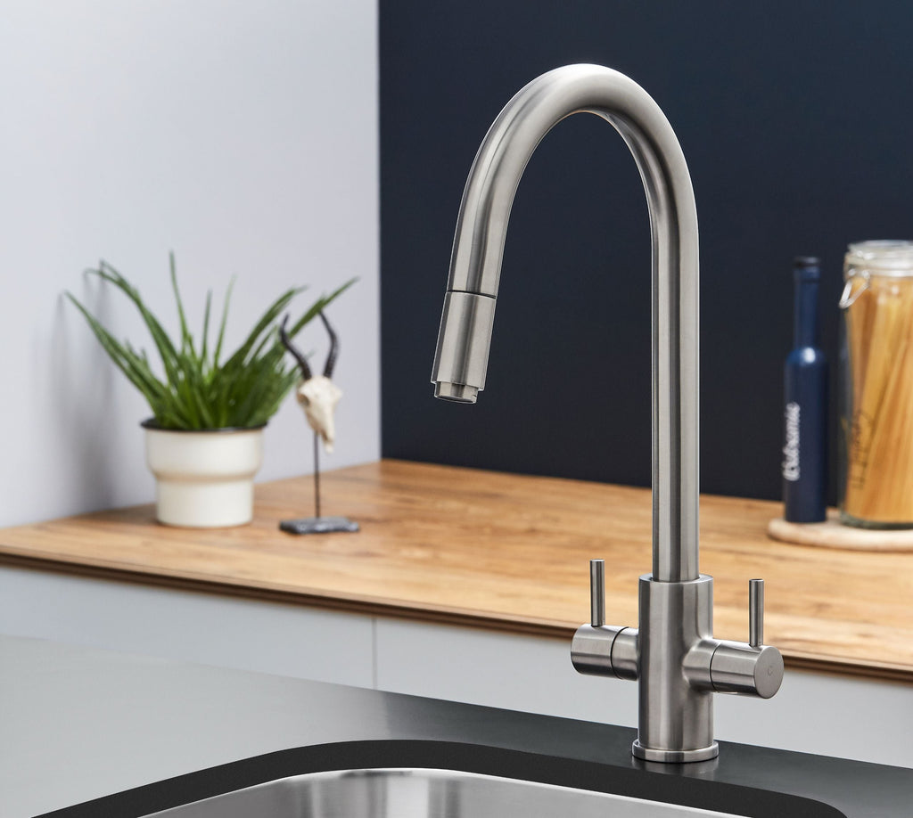Amelia Kitchen Tap Brushed Nickel