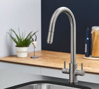 Amelia Kitchen Tap Brushed Nickel