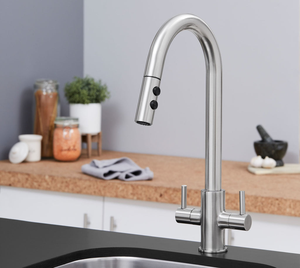 Amelia Kitchen Tap Brushed Nickel