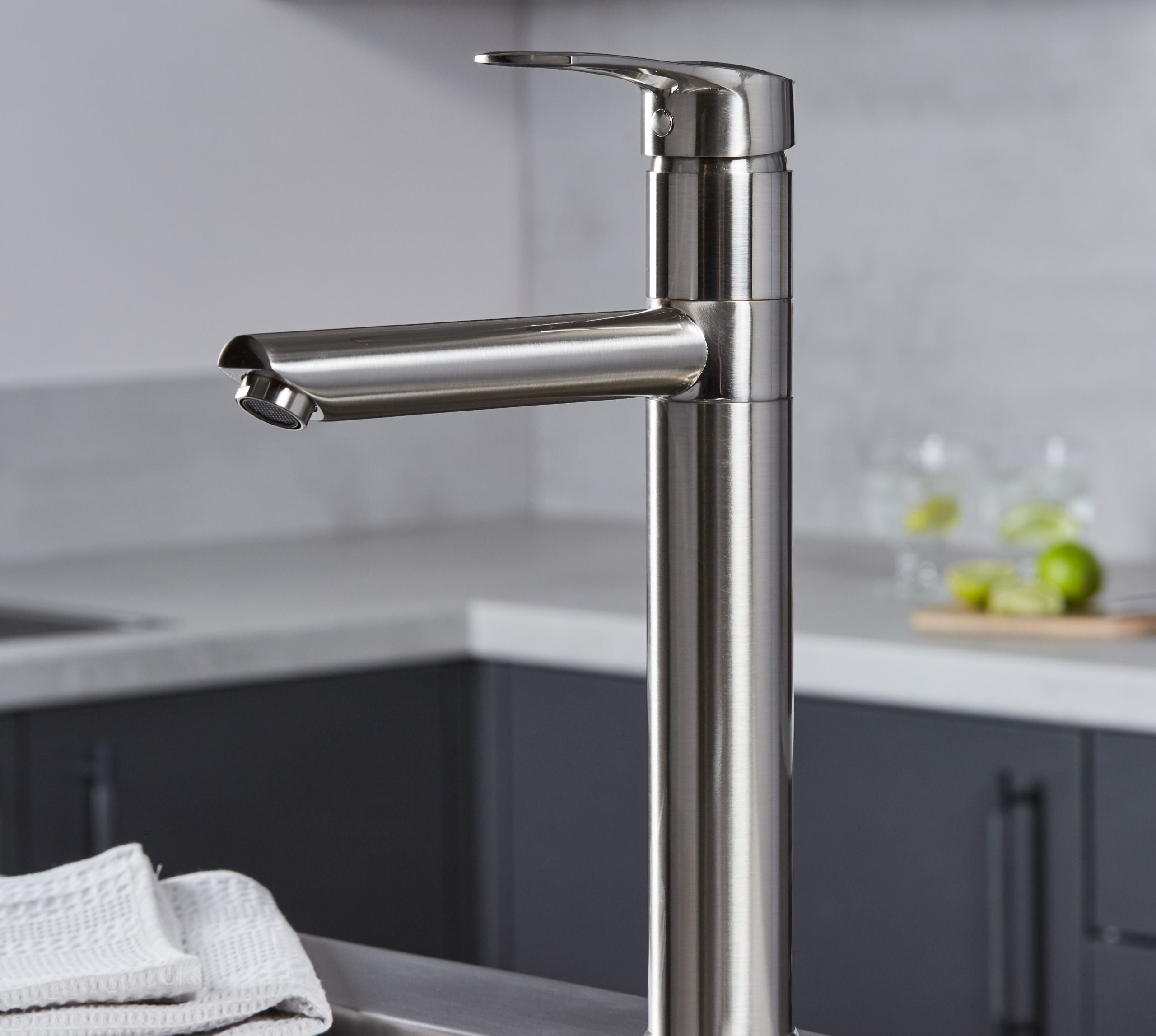 Ava Kitchen Tap Brushed Nickel