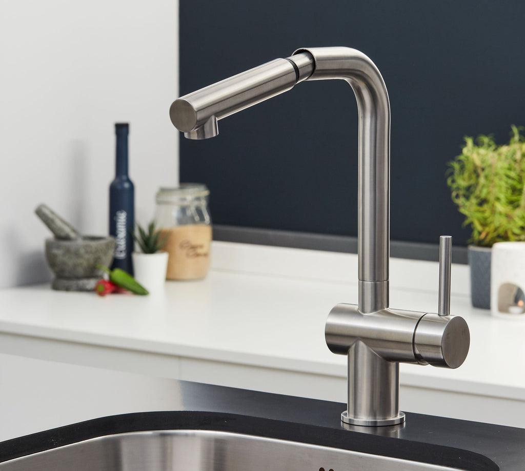 Mia Kitchen Tap Brushed Nickel