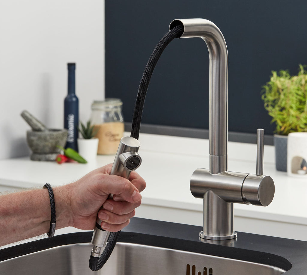 Mia Kitchen Tap Brushed Nickel