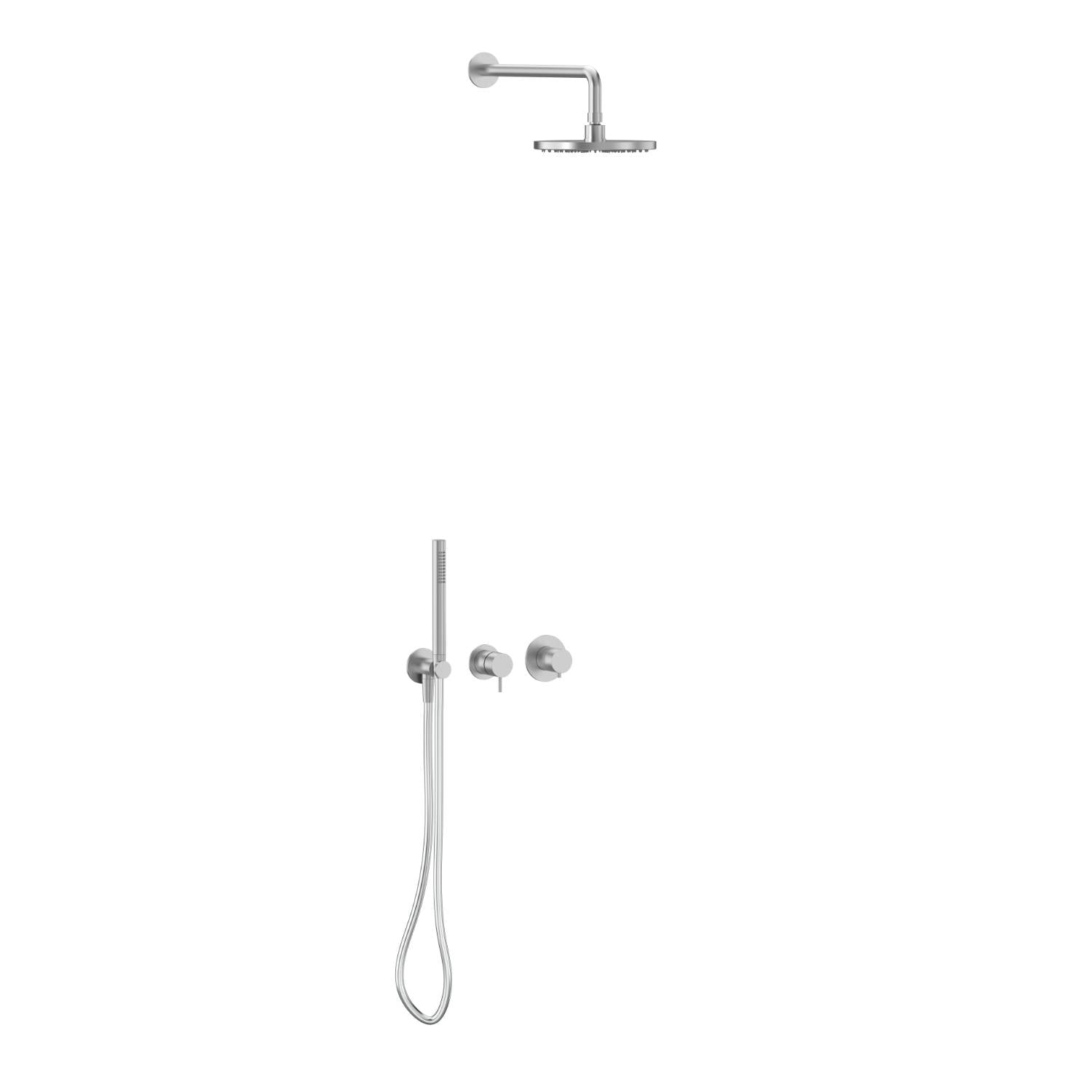 Rivaro Thermostatic Round Shower Kit in Chrome